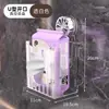 Caixa de armazenamento de lenços faciais de luxo leve, montada na parede, para cozinha, banheiro e vaso sanitário, com design transparente para pendurar lenços