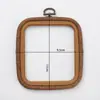 Nuevo bordado vintage de 21 cm de imitación de madera, elástico, para manualidades, bordado hecho a mano, punto de cruz, herramienta auxiliar para decoración del hogar, pintura colgante