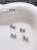 Acessórios Populares Transfronteiriços para Nail Art Laço Branco K, Fitas Versáteis Tridimensionais de Gravata Borboleta de Metal Peças para Decoração de Unhas DIY