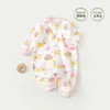 Body de bebé para Primavera y Otoño, Mameluco de Algodón Puro, Mameluco de Manga Larga para Bebé Recién Nacido, Ropa de Casa para Bebé e Infantil, Traje para Gatear, Pijama