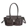 Bolso de Mano de Alta Gama Vintage Nuevo 2026, Bolso Biker de Moda, Bolso de Noche de Compartimento Único, Moderno y Versátil para el Viaje Diario