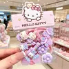 Diadema de Hello Kitty para Niñas, Cuerda para el Cabello tipo Anillo de Toalla que no Daña, Accesorio para el Cabello para Atar el Cabello, Diadema Infantil, Empaquetada Individualmente