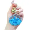 Llavero de Estrella de Cinco Puntas Acrílica con Concha de Estrella de Mar Rellena de Aceite y Arena Líquida Colgante para Mochila Decoración de Llavero Estrella Venta al por Mayor