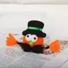 Oso Santa de Liquen Círculo de Palmadas Lindo Terciopelo Infantil Pulsera Luminosa Círculo de Palmadas Navideño Regalo