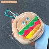 Monedero de Peluche de Cachorro de Dibujos Animados Lindo Mini Suave Lindo Llavero Bolsa de Almacenamiento de Artículos Varios Estudiante Portátil Bolsa para Audífonos