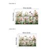 Pegatina de Pared Rosa con Flores Transfronteriza Decoración de Entrada de Sala de Estar Papel Tapiz de PVC Dormitorio Autoadhesiva Decoración del Hogar Pegatina de Pared