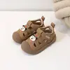 Sandálias infantis para meninos, estilo coreano, com luz, tamanho 18-29, sapatos macios para bebês aprenderem a andar, sapatos de estrutura para bebês 6193