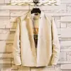 Camisa a Cuadros para Hombre 2025 Nuevo Estilo Coreano Trendy Holgada Casual de Manga Larga Primavera y Otoño Pulgada Top