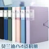 Carpeta de Documentos A4 con Cierre, Organizador de Archivos de Oficina de Gran Capacidad, Carpeta Clip Color Morandi para Almacenamiento de Oficina