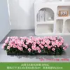Flor Artificial Flor Falsa Decoración Mampara Paisaje Planta Verde Interior y Exterior Decoración de Floricultura Rododendro de Plástico Peonía Lavanda