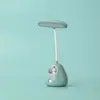 Novo desenho animado coelho fofo abajur mini LED luz de cabeceira carregamento dormitório estudantil luz noturna portátil carregamento