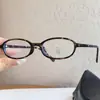 Armazón de anteojos para prescripción ovalado retro de TR90 con patillas de acetato, apto para hombres y mujeres, armazón artístico de lente plano, se puede equipar con lentes para prescripción