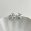 Pendientes Dulces con Diseño Floral Estilo Francés para Mujer, Estilo Ab, Suaves y Versátiles, Lujo Ligero, Diseño de Nicho, Pendientes de Alta Gama