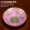 Bandeja de ofrendas de pavo real pintada a mano de una aldea de Xizang, bandeja de ofrendas para el Dios de la Riqueza y Guanyin, decoración de bandeja de ofrendas de frutas para uso en interiores en el hogar
