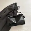 Diseño nicho de lujo ligero estilo coreano, bolso de axila plisado de gran capacidad casual y simple, bolso cruzado versátil casual tipo nube