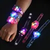 Pulseira Luminosa Alça de Pulso Cartoon Pulseira de Relógio Piscando Brinquedos Infantis Atacado Mercadorias de Barraca de Rua Presente Empurrar Anel Pop