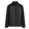 Chaqueta de algodón para yoga de corte ajustado para otoño e invierno, abrigo de algodón deportivo con retazos, prenda exterior cálida y de corte ajustado transfronteriza, top deportivo cortavientos para exteriores