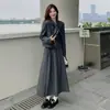 Conjunto de Dos Piezas para Mujer Primavera y Otoño 2025 Nuevo Conjunto Versátil Reductor de Edad: Top + Falda Conjunto de Dos Piezas de Moda
