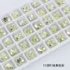 Diamante para Nail Art Dongzhou Autêntico 10mm Quadrado Gordo Fundo Pontiagudo Diamante para Joias DIY Acessórios Diamante de Vidro Colorido Revestido Brilhante Lote
