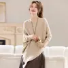 2026 Novo Outono/Inverno Estilo Coreano Malha Slimming Solta Senso de Design Manga Morcego Assimétrica Suéter de Peça Única Feminino Tendência