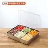 Caixa de exposição para barraca de pescaria de frutas suprimentos para barraca armário de bacia funda caixa bandeja para prato de fruta cozida com iogurte prato de salada