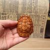 Strike de rayo madera de azufaifo caparazón de tortuga pieza de mano tallado bendición clásica tortuga pequeña colgante colgante madera maciza pieza de mano venta al por mayor