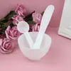 Conjunto Tigela Máscara PP Média Pó Filme Macio DIY Spa Ferramenta Tigela Bastão Pincel de Silicone Pincel Colher Simples