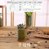 Maceta de Bambú Personalizada Retro Creativa Colgante Suculenta Tubo de Bambú Balcón Junta de Bambú Maceta Planta en Maceta Decoración DIY