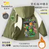 Chamarra de Minecraft, mercancía del juego, elegante chamarra cortavientos nueva de otoño e invierno para niños, adecuada para niños mayores
