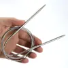 Agujas circulares de anillo de acero inoxidable Lihua para suéteres, fabricantes, venta al por mayor, agujas de anillo gruesas, agujas circulatorias, agujas circulares para tejer lana
