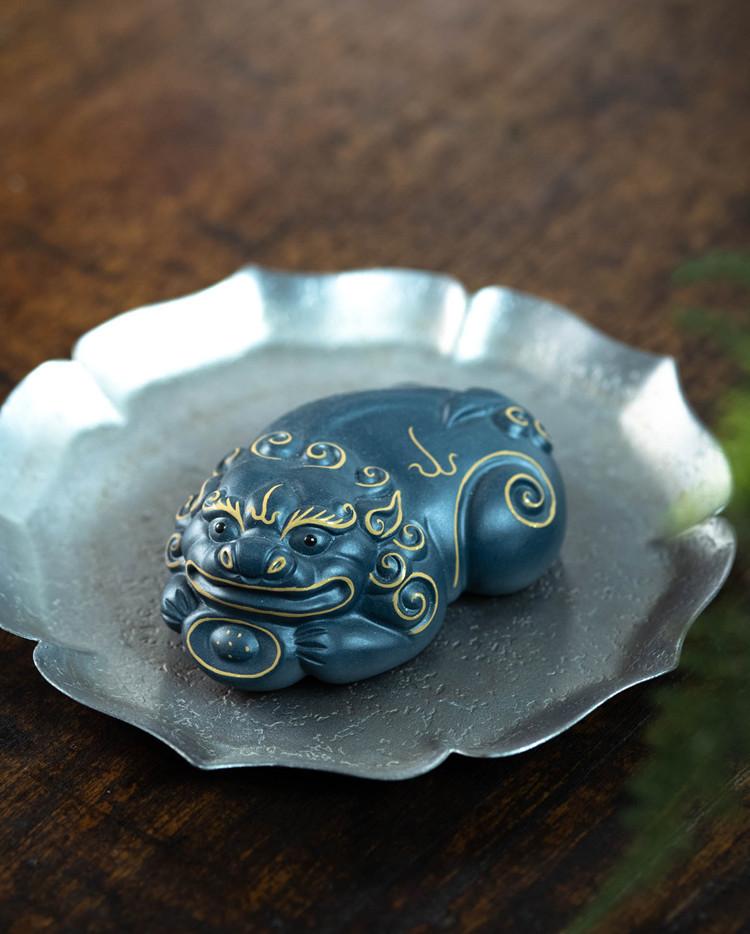 描金貔貅绿泥三款202041