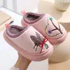 Chinelos de algodão infantis, para meninos e meninas, coleção outono/inverno 2026, chinelos antiderrapantes para ambientes internos para crianças e bebês, estilo transfronteiriço