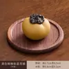 Quemador de Incienso Creativo de Caqui con Estilo Chino Inspirado en el Zen, Soporte de Incienso Morado de Arcilla con Forma de Caqui, Soporte para Palillos de Incienso, Base de Incienso, Adorno de Incienso, Bandeja de Incienso