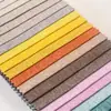 En stock del fabricante: Tela de sofá de poliéster-lino de dos tonos, imitación de algodón-lino, tela para fundas de cojín al por mayor, material de lino