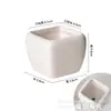Vaso de Cerâmica Ins Flor Branca Porcelana Criativo Simples Para Plantas Verdes Internas Vaso Presente Estilo Moderno Ins Suculenta Presente Comercial