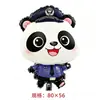 Panda gigante bonito balão panda segurando bambu luz filme balão desenho animado animal panda flutuante bola de ar não selante