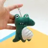 Chaveiro Pingente de Crocodilo Desenho Animado Animal Marinho Brinquedo de Pelúcia Boneca Chaveiro Feminino Fofo Pingente de Bolsa Boneca
