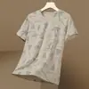 Tops Delgados de Seda de Hielo, Camisetas Deportivas Frescas de Manga Corta, Tops de Fabricante Transfronterizo, Camisetas de Manga Corta para Hombre de Secado Rápido para Verano