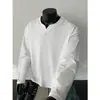 Chaqueta Pulóver Holgada de Moda Retro Americana para Primavera y Otoño con Cuello en V