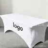 Impresión de Cubiertas Elásticas para Mesas Transfronterizas para Eventos de Bodas al Aire Libre, Mantel Elástico Rectangular, Cubierta de Mesa, Cubierta para Mesa de Cóctel de Bar