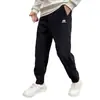 Calça jogger esportiva de veludo cotelê lisa, estilo japonês moderno, para homens, com forro de fleece, de marca transfronteiriça