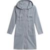 Vestido Cargo Feminino Primavera & Outono Slim Estilo Estudante Manga Longa Vestido Moletom Casual Slim Com Capuz Zíper Vestido
