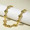Joyería Transfronteriza Europea y Americana, Collar Exagerado de Estilo Punk de Moda, Moño Dorado, Gargantilla con Colgante de Concha en Forma de Corazón