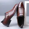 Novos Sapatos Casuais de Couro Masculinos Transfronteiriços Sapatos de Couro Masculinos Sociais tamanho grande Sapatos de Couro Masculinos