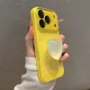 Ins love stand case de vidro instantaneamente se torna adequado para capa de celular iPhone17pro max 18pro cobertura total 15/16