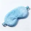 Máscara de Ojos de Peluche Color Macarrón para Dormir Franela Piel Sintética de Conejo Oscurecimiento Total Transpirable Máscara de Ojos para Siesta de Mediodía Protección Ocular para Viajes