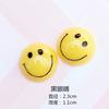 Acessórios de rosto sorridente amarelo médio diy decoração de capinha de celular acessórios material de adesivo para geladeira médio outlet de fábrica