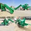 Debulhadora de milho de alimentação automática Equipamento de debulha de milho tipo esteira Debulhadora de milho agrícola