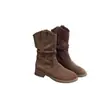 Nueva colección de otoño 2026 para mujer: Botines de estilo vaquero retro, modernos y versátiles, perfectos para el uso diario.