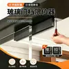 Tapón de puerta de vidrio, limitador unidireccional, bloqueador de puerta, fijador antipush, tapón de puerta sin marco de hotel de apertura hacia afuera